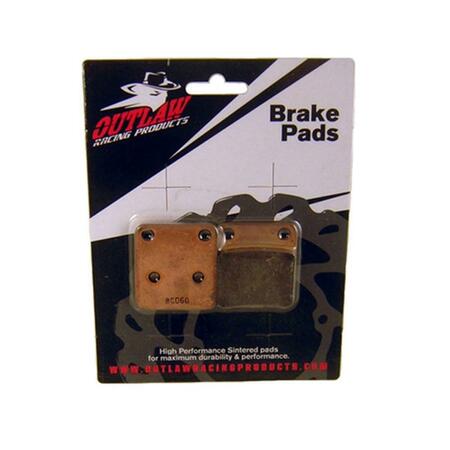 OUTLAW RACING Sintered Brake Pads For Can-Am Outlander 1000 , Outlander 500 2012-2015 OR617